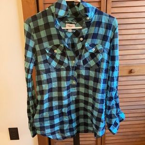 American eagle pull over light flannel